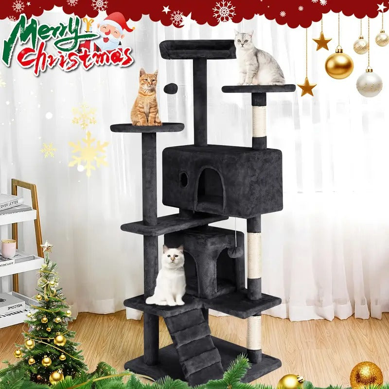 cat tree tower indoor cats multi level furniture - Temu