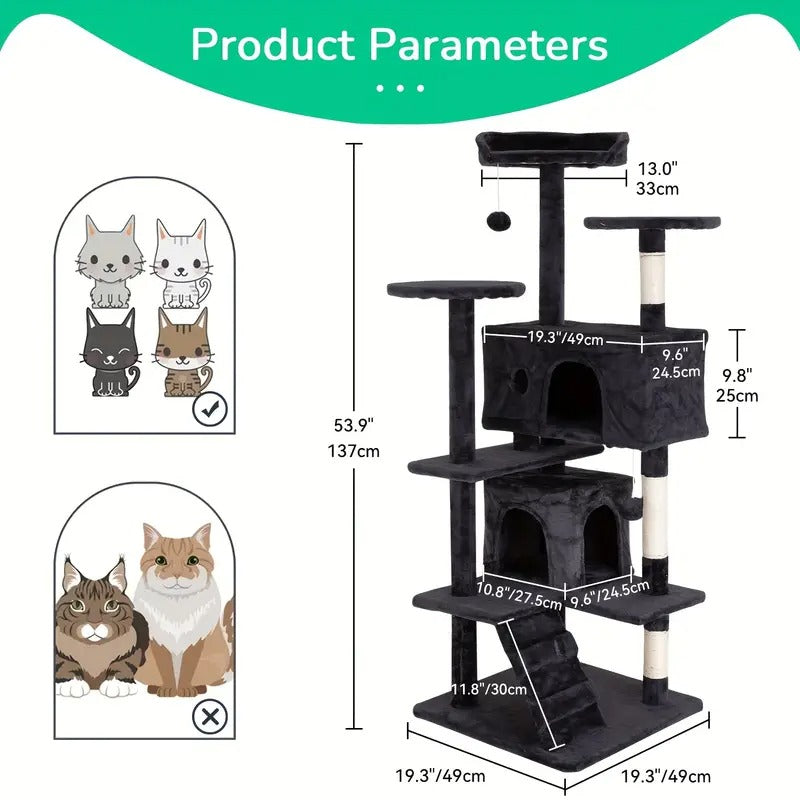 cat tree tower indoor cats multi level furniture - Temu