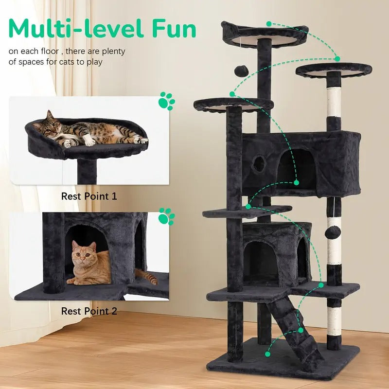 cat tree tower indoor cats multi level furniture - Temu